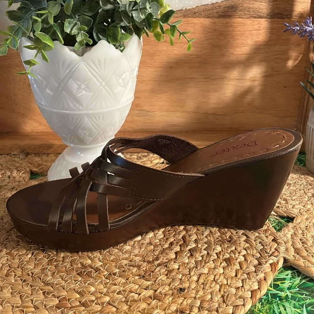 Dexter Brown Wedge Shoes